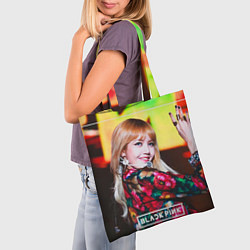 Сумка-шопер Lisa Blackpink, цвет: 3D-принт — фото 2