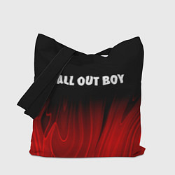 Сумка-шопер Fall Out Boy red plasma, цвет: 3D-принт