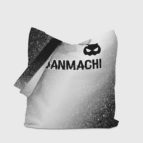 Сумка-шоппер DanMachi glitch на светлом фоне: символ сверху / 3D-принт – фото 1