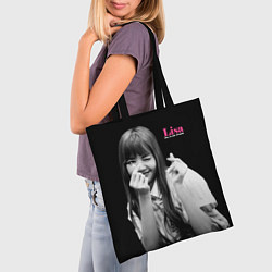 Сумка-шопер Blackpink Lisa Sign of love, цвет: 3D-принт — фото 2