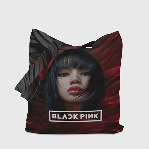 Сумка-шоппер Blackpink red and black / 3D-принт – фото 1