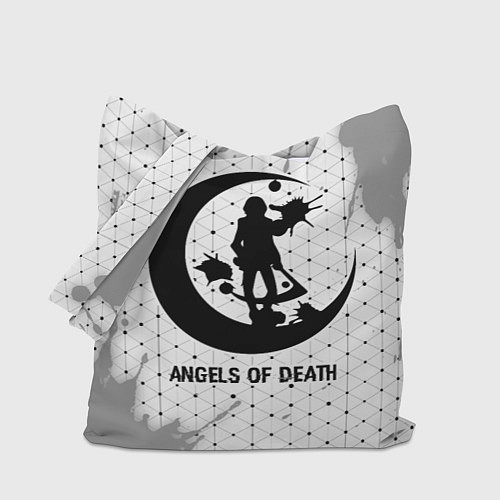 Сумка-шоппер Angels of Death glitch на светлом фоне / 3D-принт – фото 1