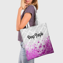 Сумка-шопер Deep Purple rock legends: символ сверху, цвет: 3D-принт — фото 2
