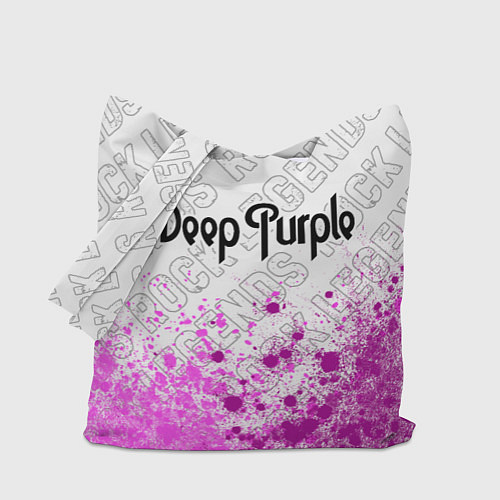 Сумка-шоппер Deep Purple rock legends: символ сверху / 3D-принт – фото 1