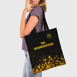 Сумка-шопер The Neighbourhood - gold gradient: символ сверху, цвет: 3D-принт — фото 2