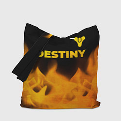 Сумка-шопер Destiny - gold gradient: символ сверху, цвет: 3D-принт