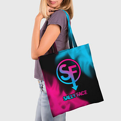 Сумка-шопер Sally Face - neon gradient, цвет: 3D-принт — фото 2
