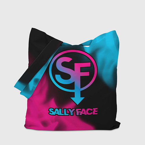 Сумка-шоппер Sally Face - neon gradient / 3D-принт – фото 1
