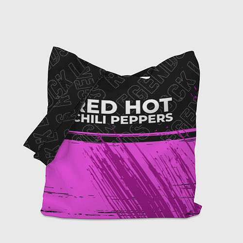 Сумка-шоппер Red Hot Chili Peppers rock legends: символ сверху / 3D-принт – фото 1
