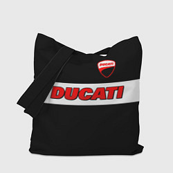 Сумка-шопер Ducati motors - черный, цвет: 3D-принт