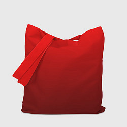 Сумка-шопер Градиент красный тёмный, цвет: 3D-принт