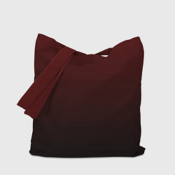 Сумка-шопер Градиент бордово-чёрный, цвет: 3D-принт