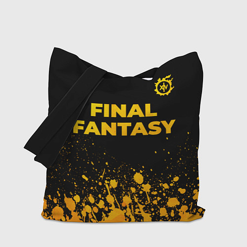 Сумка-шоппер Final Fantasy - gold gradient: символ сверху / 3D-принт – фото 1