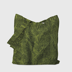 Сумка-шоппер Мятая зеленая ткань