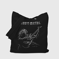 Сумка-шопер Heavy metal metalhead, цвет: 3D-принт