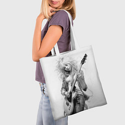 Сумка-шопер Блондинка с гитарой, цвет: 3D-принт — фото 2