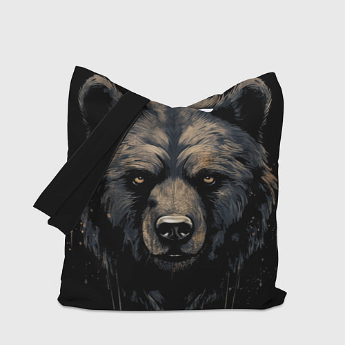 Сумка-шоппер Крупный медведь / 3D-принт – фото 1
