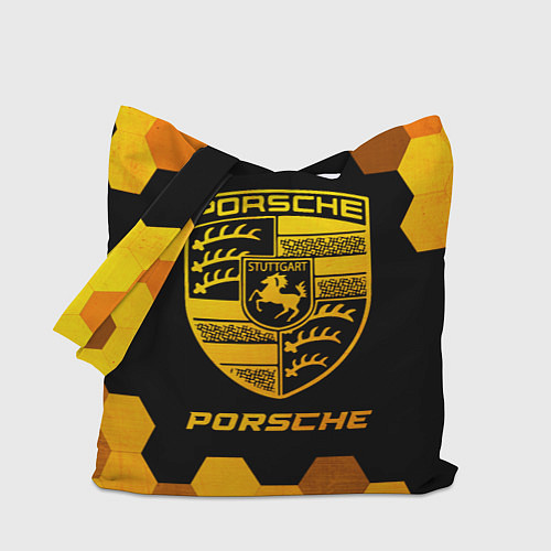 Сумка-шоппер Porsche - gold gradient / 3D-принт – фото 1