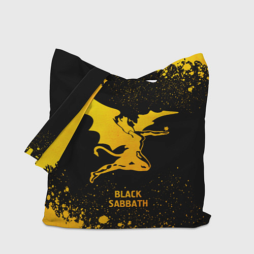 Сумка-шоппер Black Sabbath - gold gradient / 3D-принт – фото 1