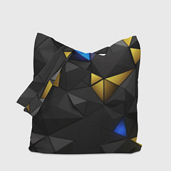 Сумка-шоппер Black yellow geometry