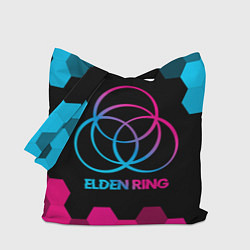 Сумка-шопер Elden Ring - neon gradient, цвет: 3D-принт