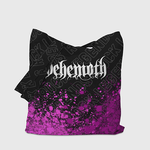 Сумка-шоппер Behemoth rock legends: символ сверху / 3D-принт – фото 1