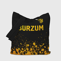 Сумка-шоппер Burzum - gold gradient: символ сверху