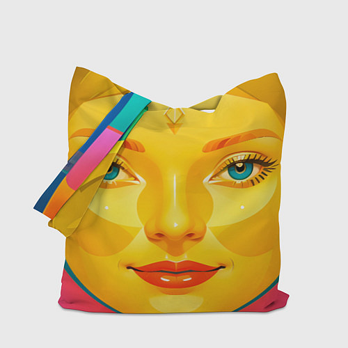 Сумка-шоппер Девушка желтоликая / 3D-принт – фото 1