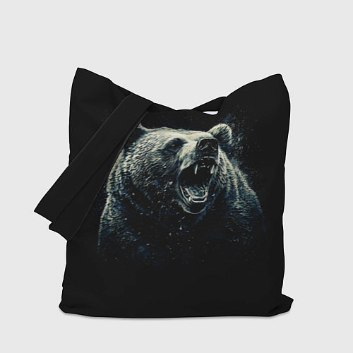 Сумка-шоппер Медведь разъярённый / 3D-принт – фото 1