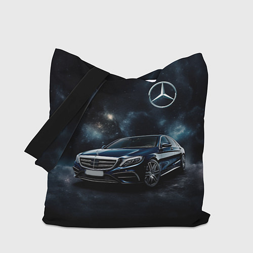 Сумка-шоппер Mercedes Benz galaxy / 3D-принт – фото 1