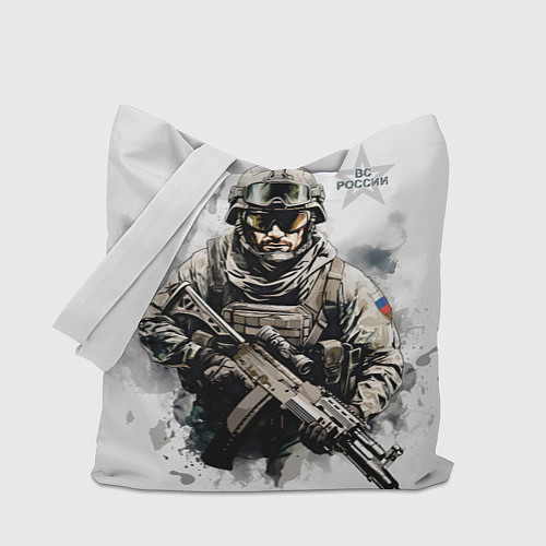 Сумка-шоппер ВС России спецназ / 3D-принт – фото 1