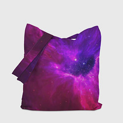 Сумка-шопер Бескрайнее космическое пространство - галактика, цвет: 3D-принт