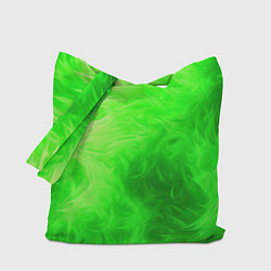 Сумка-шопер Яркий зеленый фон, цвет: 3D-принт