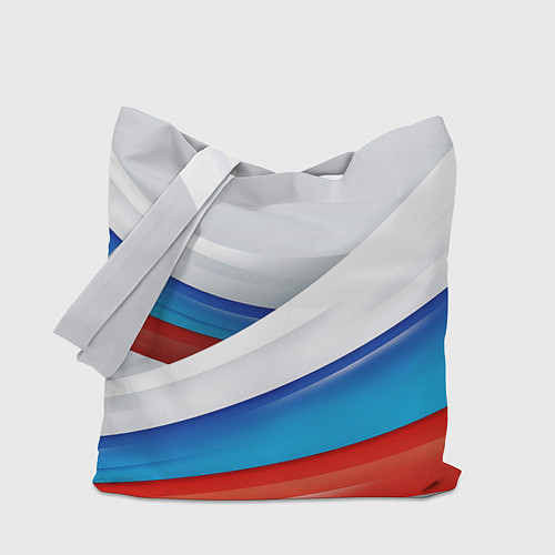 Сумка-шоппер Российские флаги / 3D-принт – фото 1