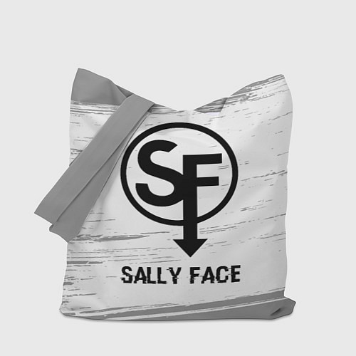 Сумка-шоппер Sally Face glitch на светлом фоне / 3D-принт – фото 1