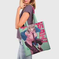 Сумка-шопер Power Chainsaw, цвет: 3D-принт — фото 2