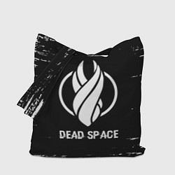 Сумка-шопер Dead Space glitch на темном фоне, цвет: 3D-принт