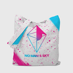 Сумка-шоппер No Mans Sky neon gradient style