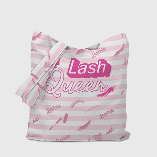 Сумка-шоппер Lash queen - pink Barbie pattern / 3D-принт – фото 1