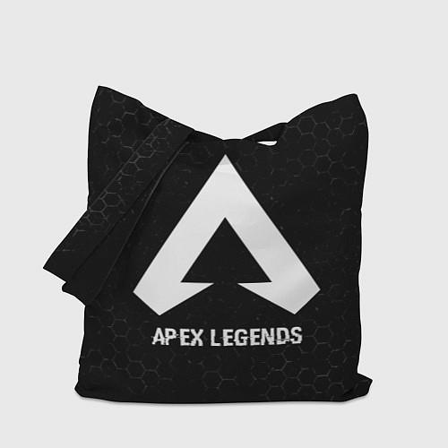 Сумка-шоппер Apex Legends glitch на темном фоне / 3D-принт – фото 1