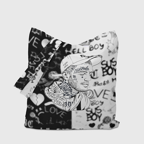 Сумка-шоппер Lil peep logo rap / 3D-принт – фото 1