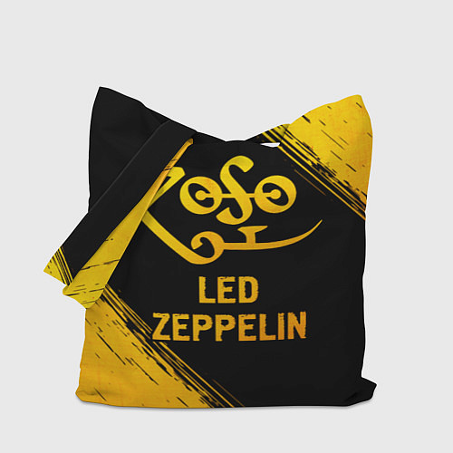 Сумка-шоппер Led Zeppelin - gold gradient / 3D-принт – фото 1