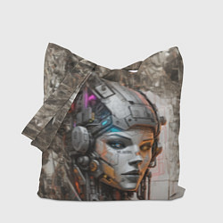 Сумка-шопер Системный андроид, цвет: 3D-принт