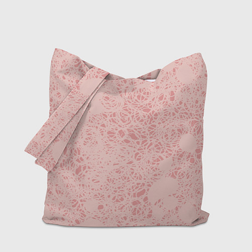 Сумка-шоппер Розовые каракули дудл / 3D-принт – фото 1