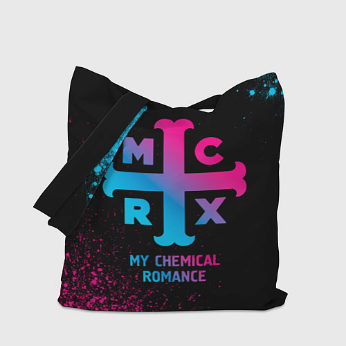 Сумка-шоппер My Chemical Romance - neon gradient / 3D-принт – фото 1