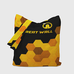 Сумка-шопер Great Wall - gold gradient посередине, цвет: 3D-принт