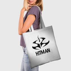 Сумка-шопер Hitman glitch на светлом фоне, цвет: 3D-принт — фото 2
