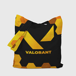Сумка-шоппер Valorant - gold gradient