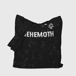 Сумка-шопер Behemoth glitch на темном фоне посередине, цвет: 3D-принт