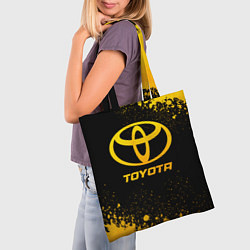 Сумка-шопер Toyota - gold gradient, цвет: 3D-принт — фото 2